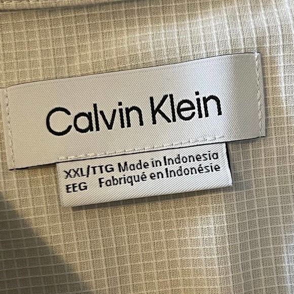 NWT Calvin Klein Men's Button Down Easy Shirt Size XXL - Picture 3 of 7